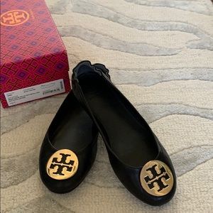 Tory Burch Minnie Travel Ballet sz 8 with box
